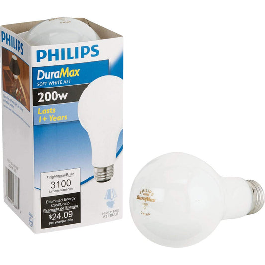 GE Lighting 11585 200-Watt A21 Soft White Bulb