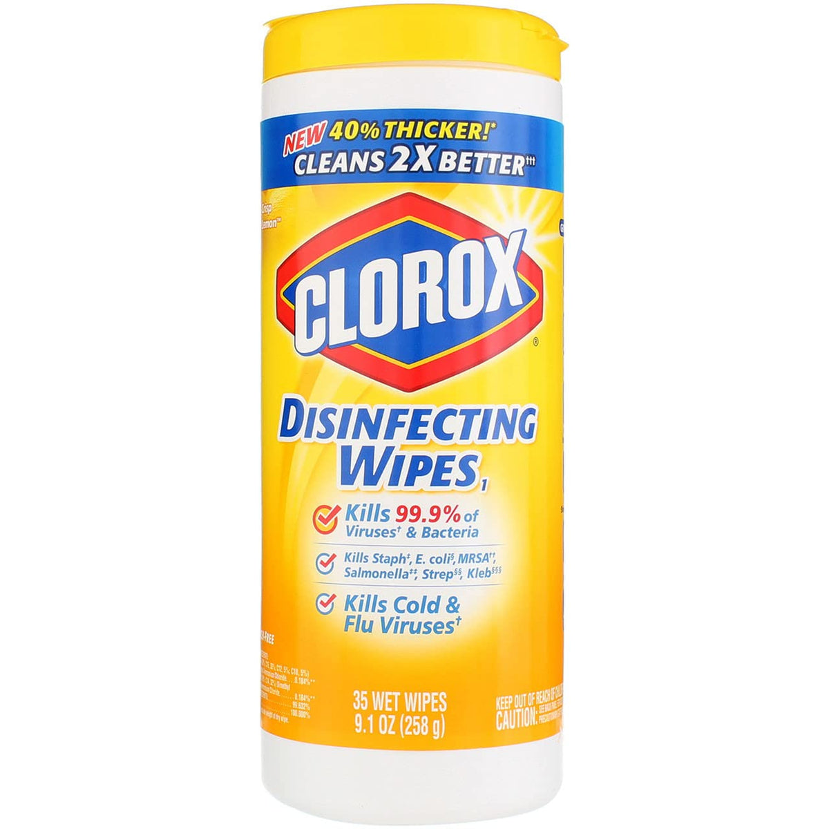Clorox Disinfecting Wipes Lemon 35 Count