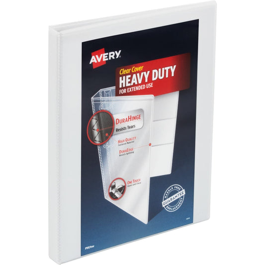 Avery Heavy-Duty View Binder 0.5" 3-Ring White