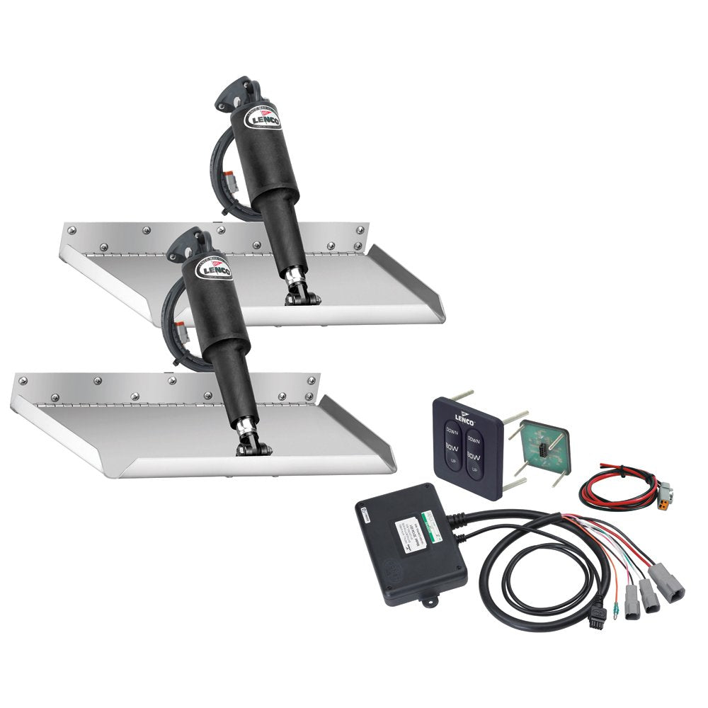 Lenco 12" x 12" Edgemount Trim Tab Kit 12V