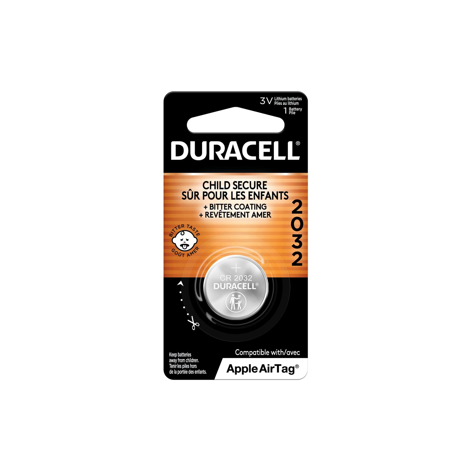 Duracell CR2032 3V Lithium Coin Battery 1 Pack