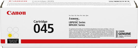 Canon Genuine 045 Yellow Toner Cartridge Compatible with LBP612Cdw, MF632Cdw, MF634Cdw
