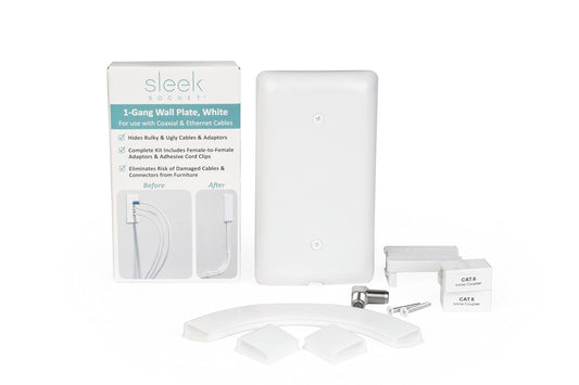 Sleek Socket 1-Gang Wall Plate