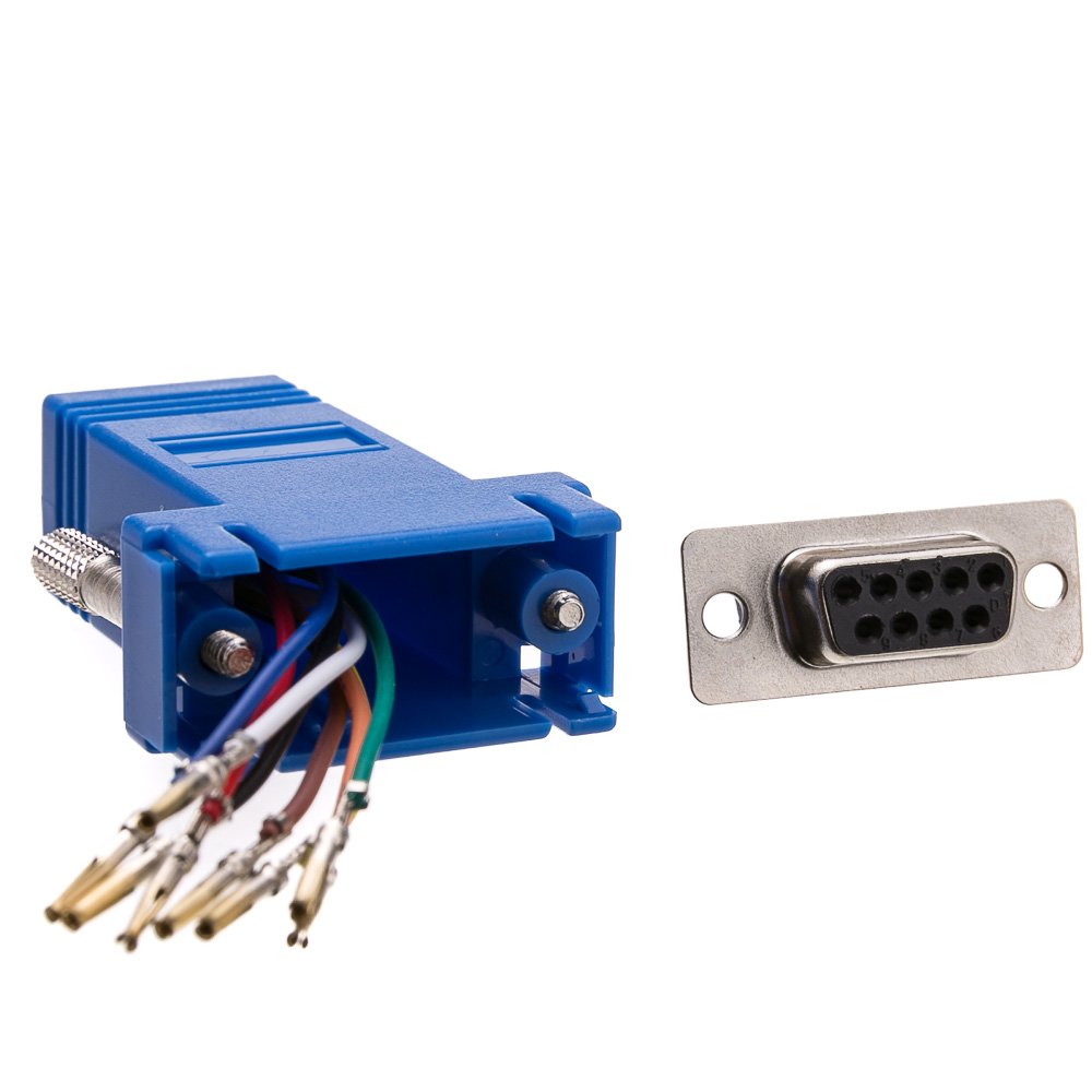 CableWholesale DB25 Male to RJ45 Adapter, Black