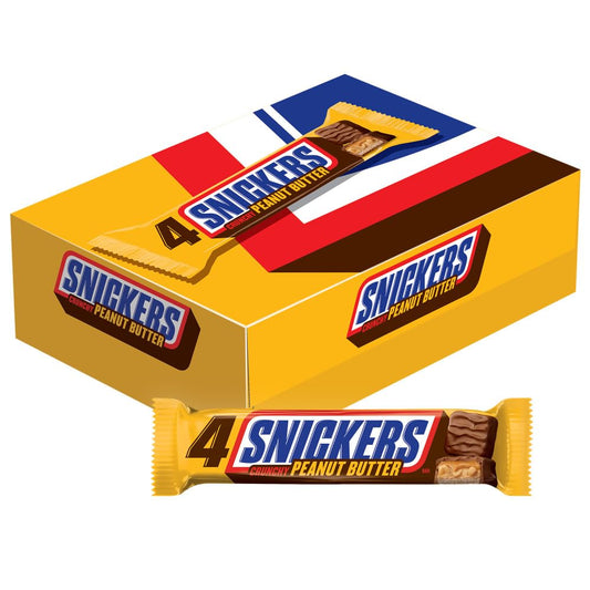 SNICKERS Crunchy Peanut Butter Bars 3.56 oz 18-Count