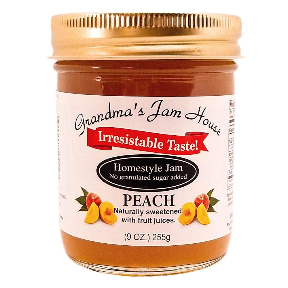 Grandmas Sweet Peach Jam 9 oz