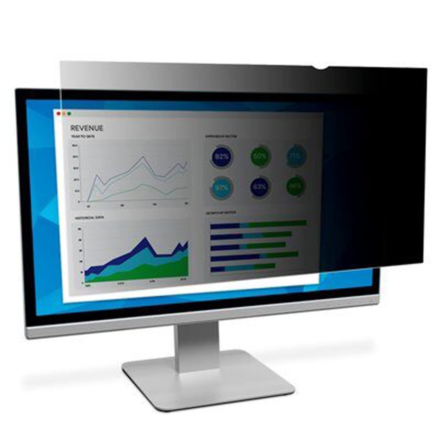 3M Privacy Filter Screen for Monitors, 23" Widescreen (16:9), PF230W9B