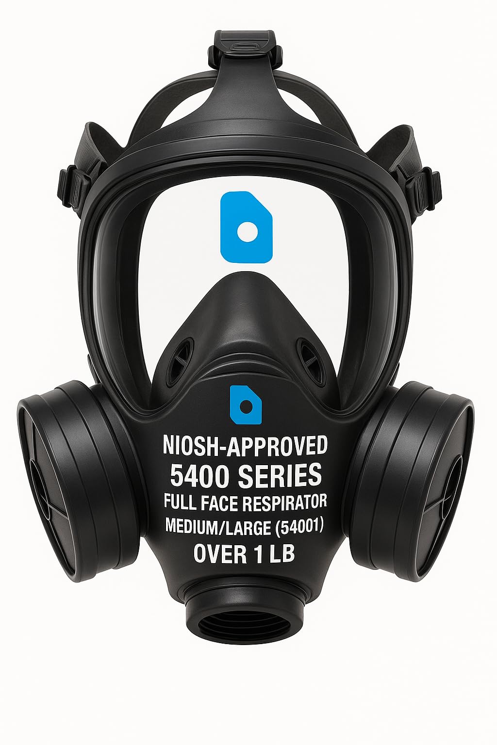 Triplenet Pricing 5400 Series NIOSH-Approved Full Facepiece Respirator Mask, Medium/Large Size (54001), Certified Respiratory Protection for Workplace Safety, Over 1 LB