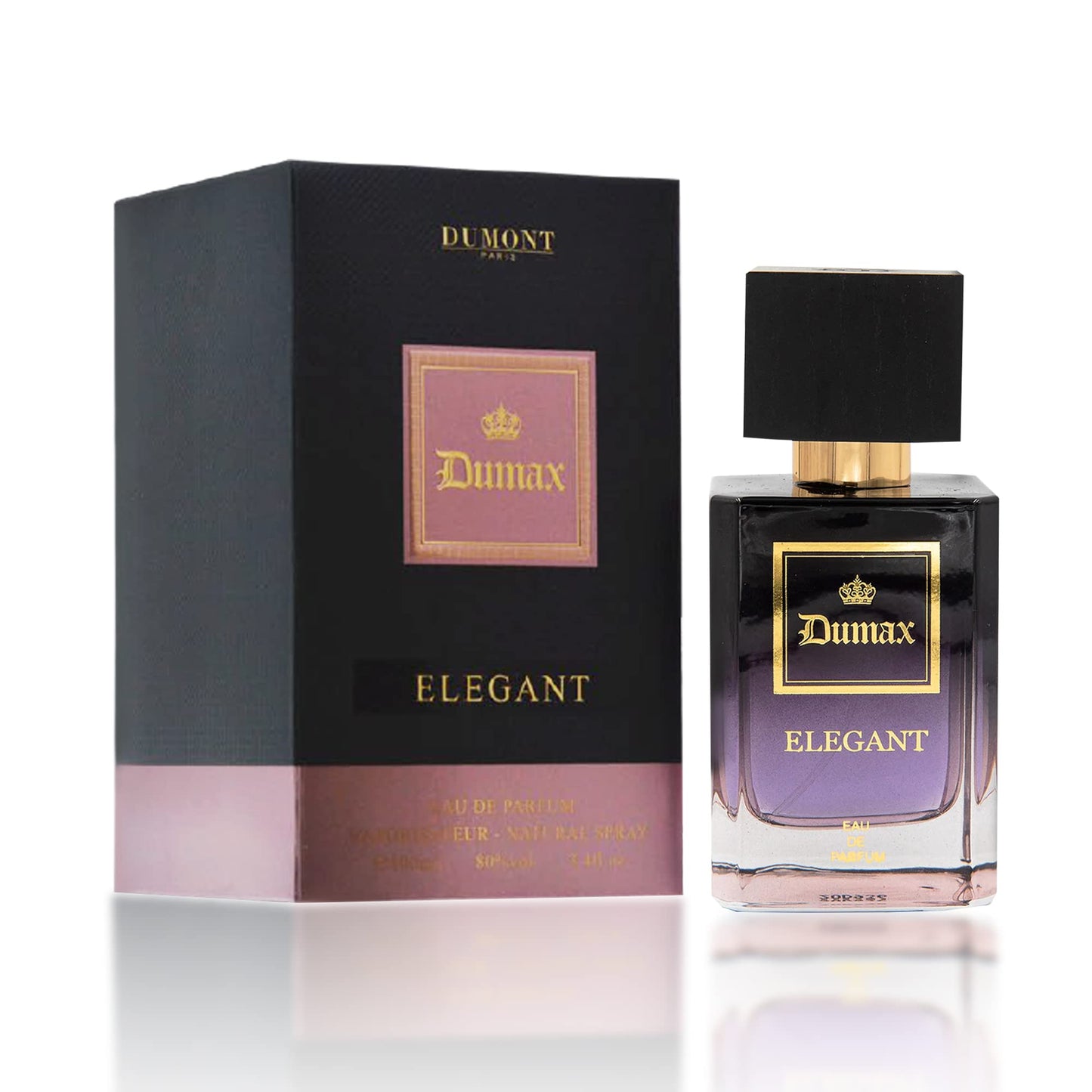 Dumont ELEGANT - 3.4oz - Unisex Perfume for Men & Women - Fruity, Floral, Musky & Luxury Fragrance - Long Lasting Cologne Mist & Body Spray - for Him & Her