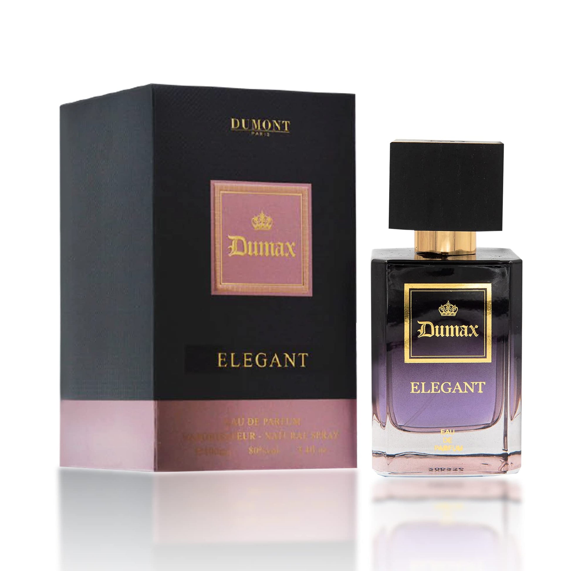 Dumont ELEGANT - 3.4oz - Unisex Perfume for Men & Women - Fruity, Floral, Musky & Luxury Fragrance - Long Lasting Cologne Mist & Body Spray - for Him & Her