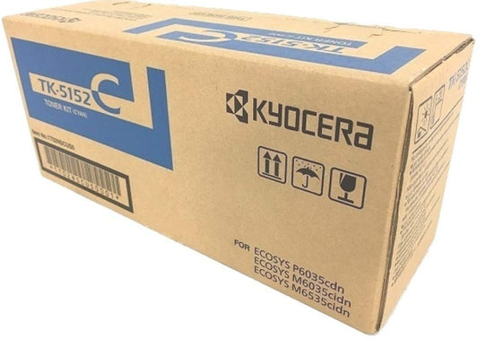 KYOCERA TK-5152C Standard Yield Toner Cartridge (Cyan) in Retail Packaging (KYOTK5152C)