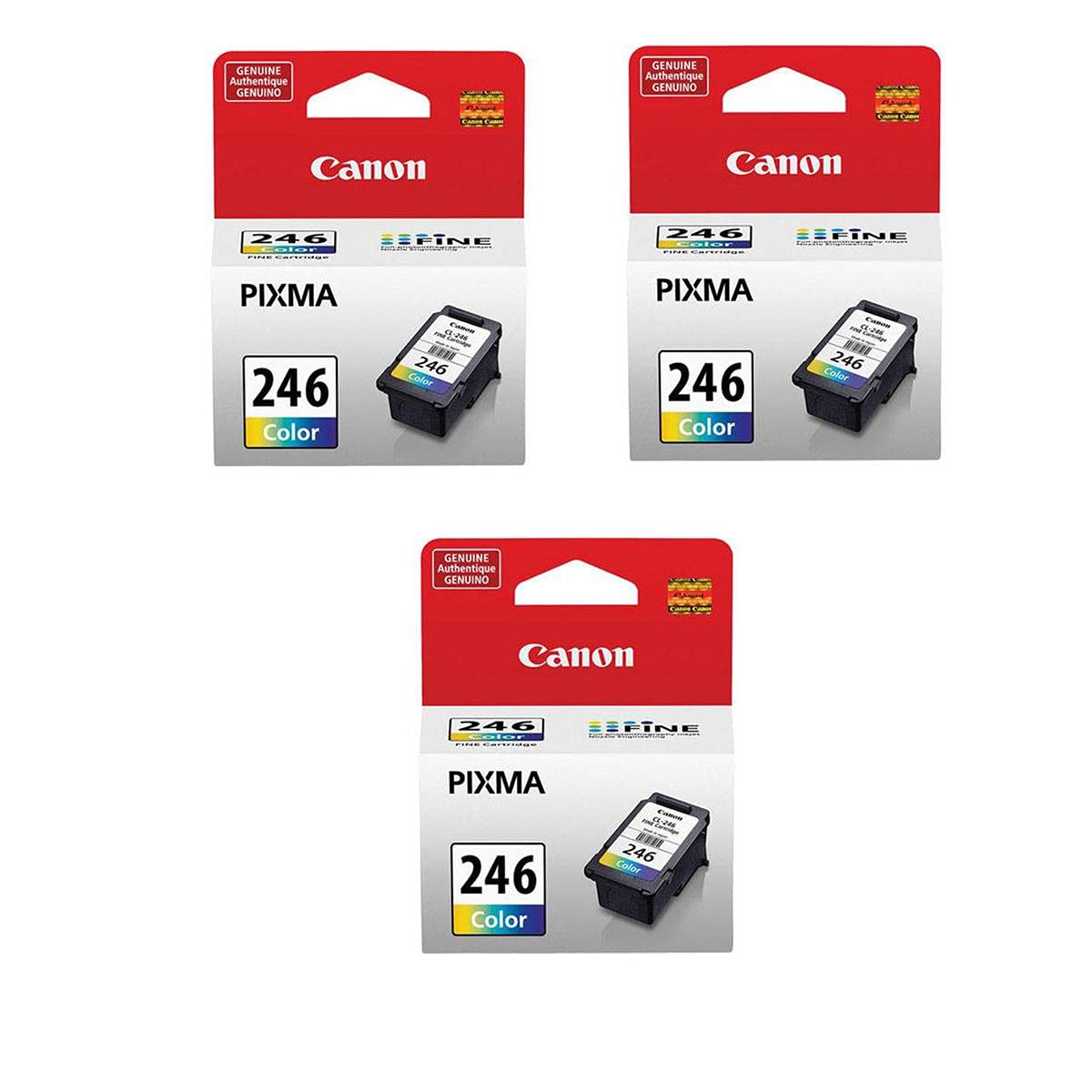 Canon CL-246 Color Ink Cartridge 3 Pack 9ml