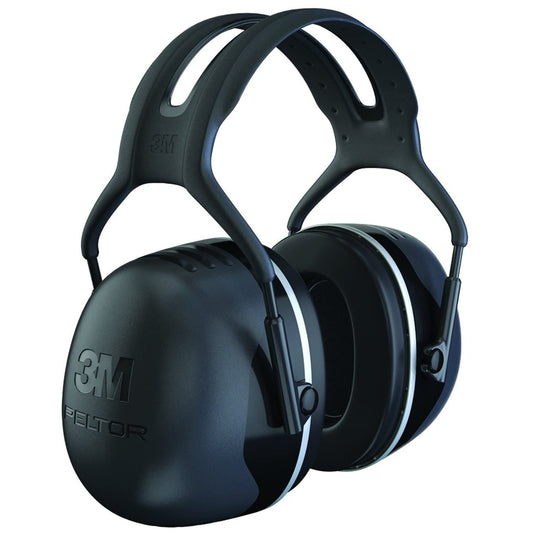3M PELTOR Ear Muff Hearing Protection, Over the Head Earmuffs, X Series X5A, NRR 31 dB, Pack of 1, Construction, Manufacturing, Automotive, Maintenance, Black