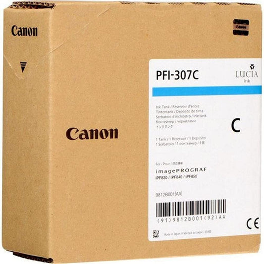 Canon PFI-307C Cyan Ink Tank 330ml