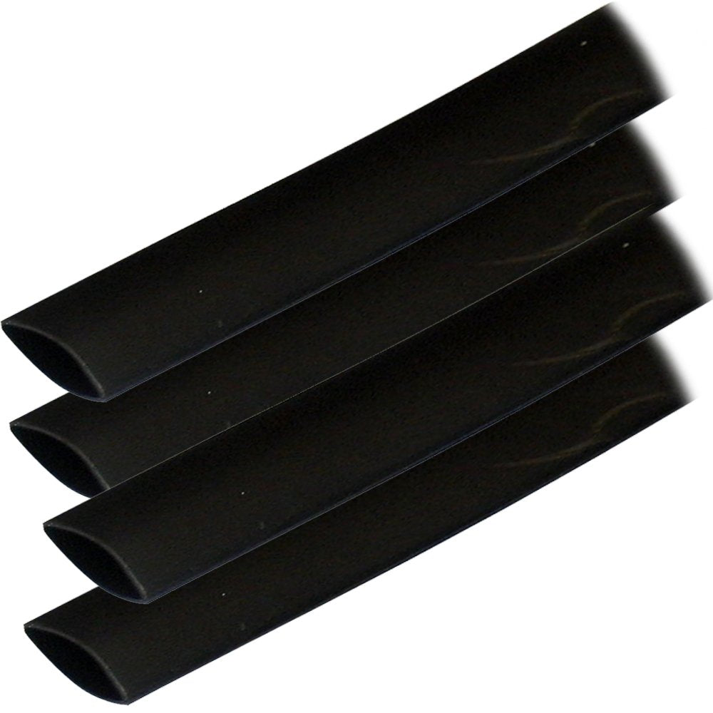 Ancor 3/4" x 6" Heat Shrink Black 4-Pack