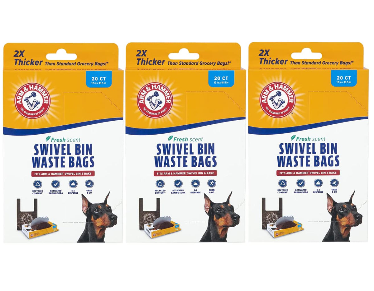ARM Swivel Bin Waste Bag AH 3-Pack