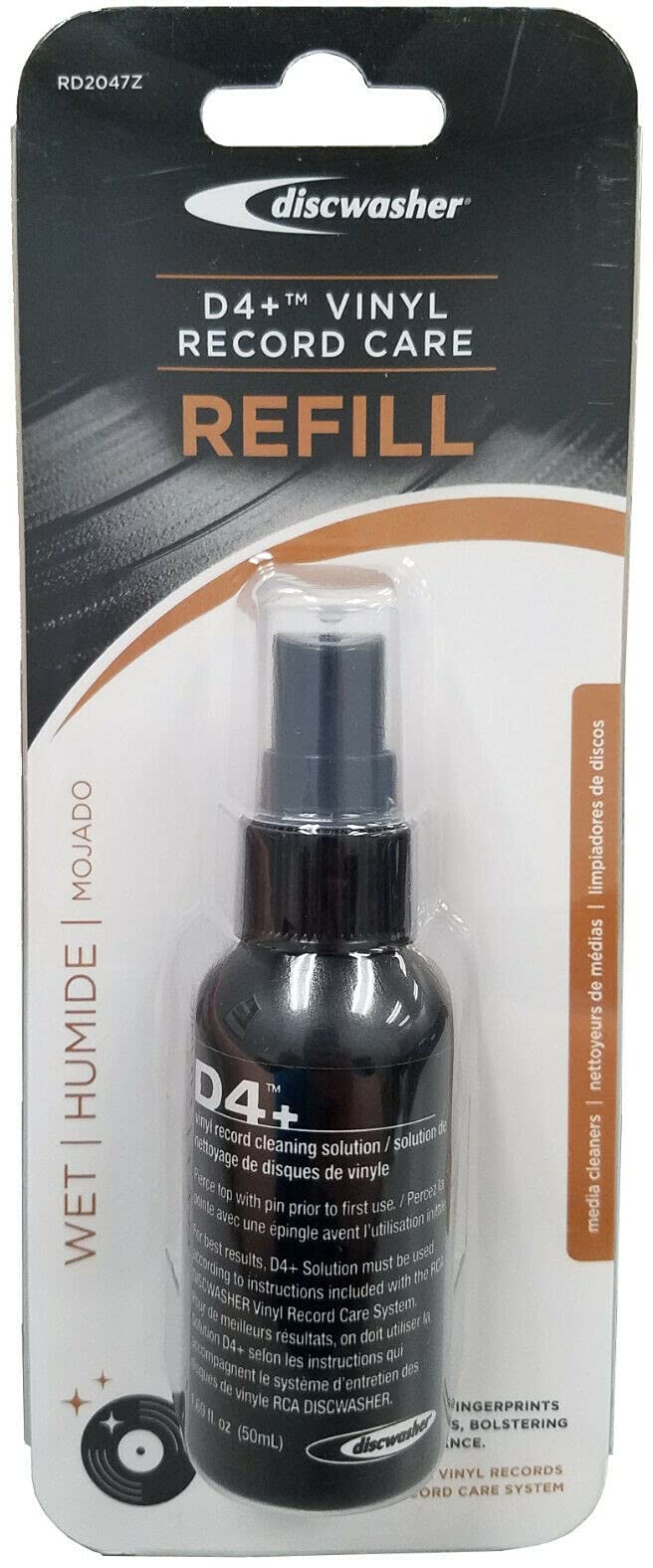 JEM D4+ Vinyl Record Cleaning Fluid 1.69 fl oz