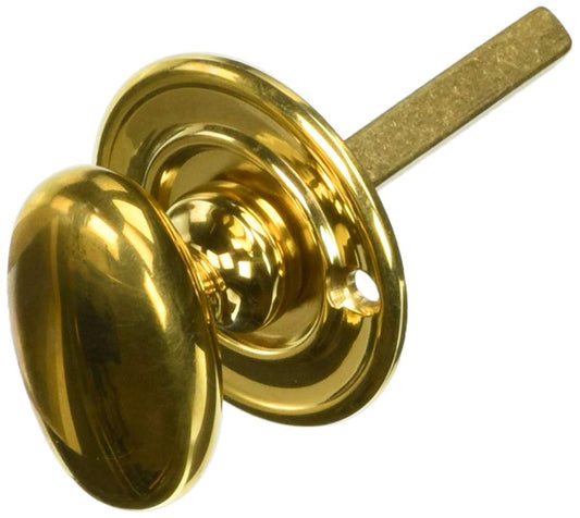 Baldwin 6756 Thumb Turn Lock Non-Lacquered Brass 2-1/4"