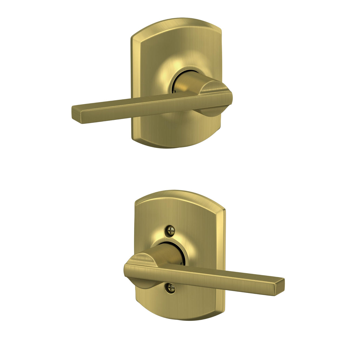Schlage F10 LAT 608 Greenwich Passage Lever