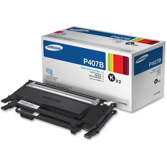 Samsung IT CLT-P407B Value Pack - Black Toner x 2