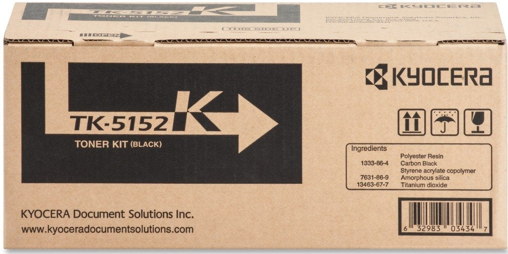 Kyocera TK-5152K Black Toner Cartridge 12K Yield