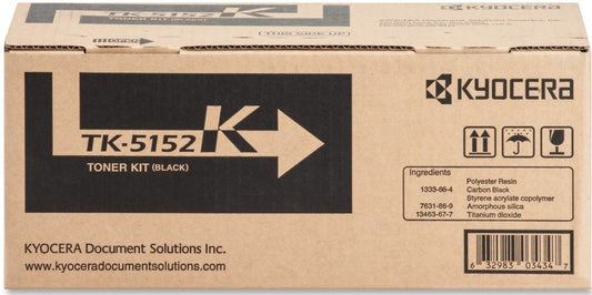 Kyocera Genuine OEM TK5152K (1T02NS0US0) Black Toner Cartridge (12K YLD)