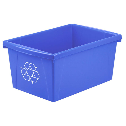 Storex Plastic Recycling Bin,