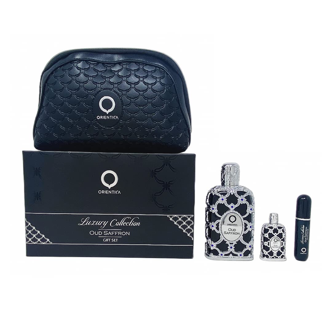 Al Haramain Orientica Oud Saffron EDP Set 2.8oz + 7.5ml (121854)