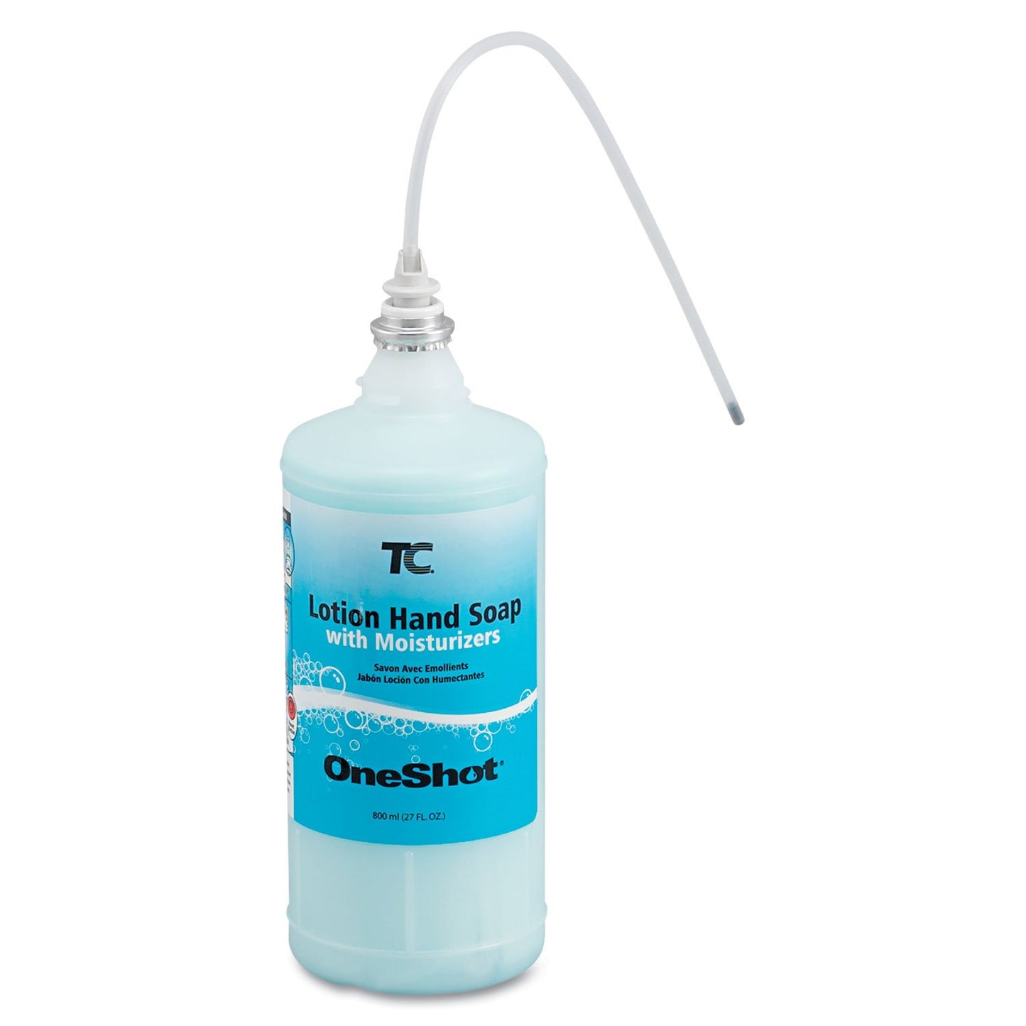 Rubbermaid Commercial Products OneShot Green Seal Certified Lotion Hand Soap Refill, 800mL, Compatible with RCP's Touchless OneShot Lotion Dispensers, for Restrooms in Offices/Hotels