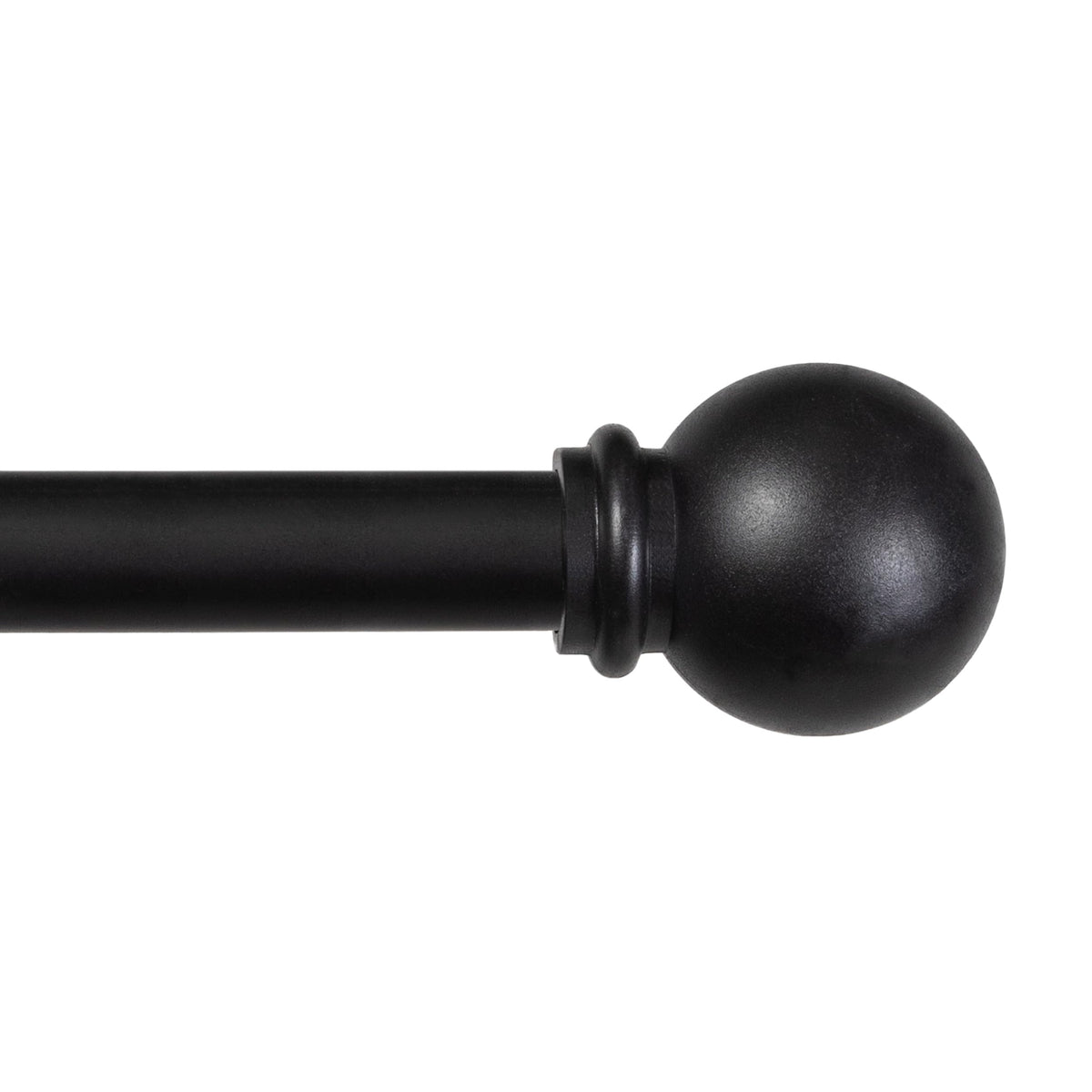 Kenney Black Curtain Rod 5/8 x 48-86in