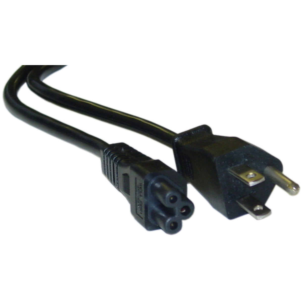 CableWholesale Laptop Power Cord NEMA 5-15P to C5, 6ft