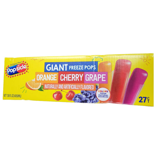 Kisko Popsicle Giant Freeze Pops 27ct