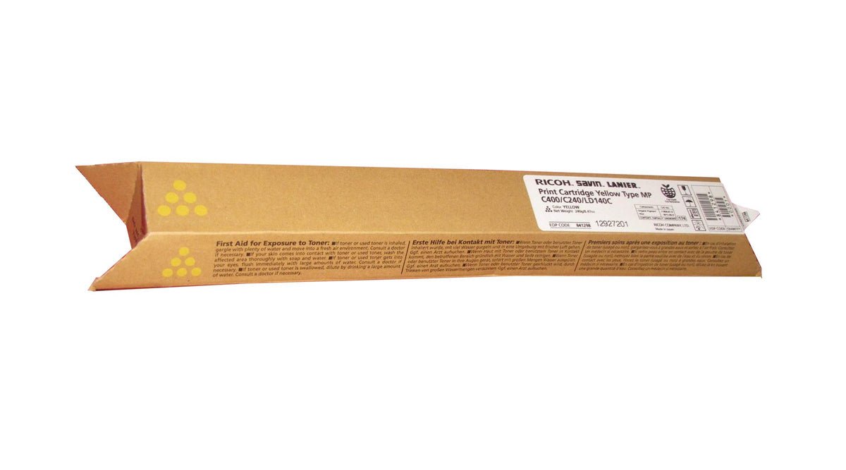 Ricoh Genuine OEM 841298 (841727) (842476) Yellow Toner Cartridge (10K YLD)