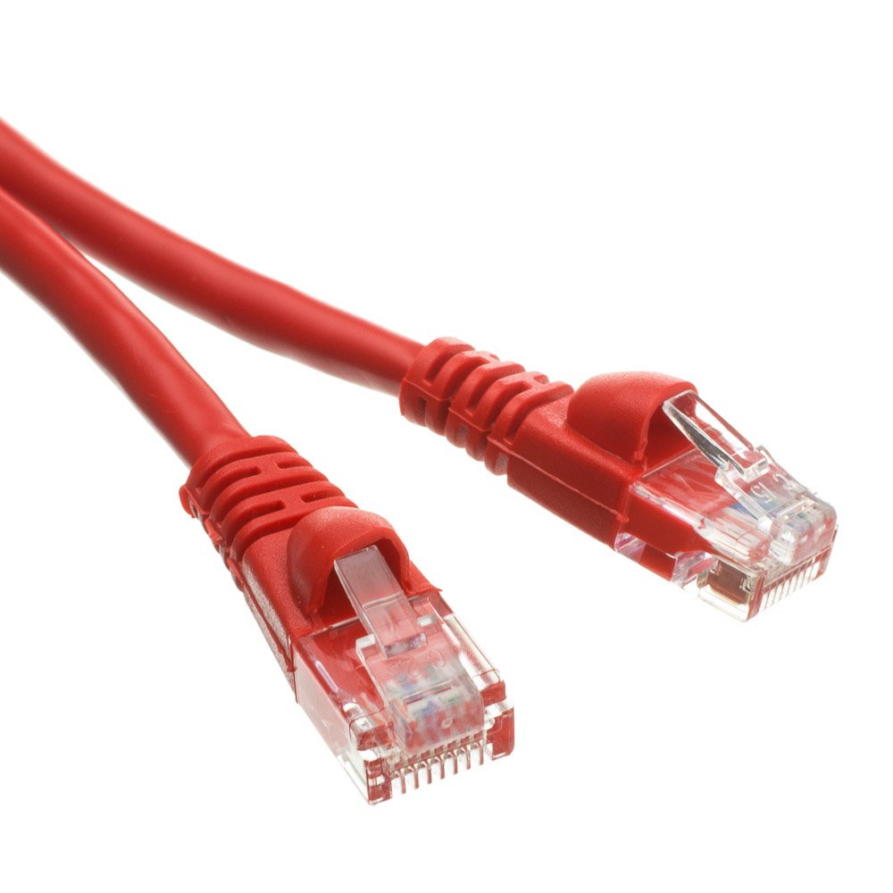 CableWholesale 35 Foot Red Cat6a Ethernet Patch Cable, Snagless/Boot with RJ45 Connector, 500 MHz, 24 AWG, UTP(Unshielded Twisted Pair) Stranded Copper, Internet Patch Cable