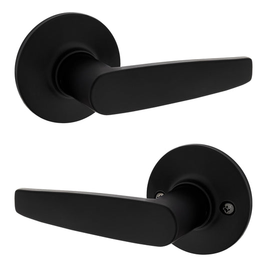 Kwikset Safelock Winston SL1000WI-514V1 Passage Lock Matte Black