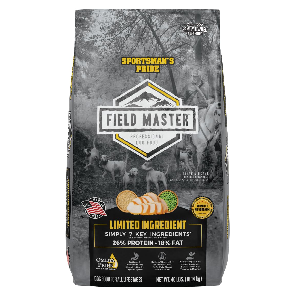 Sportsman's Pride Field Master 26/18 Dog Food 40-lb