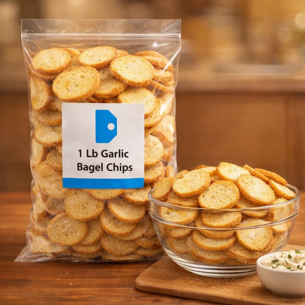 Legacy Garlic Bagel Chips 10lb