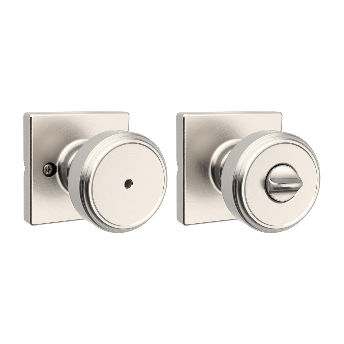 Kwikset Maven Interior Privacy Door Knob Satin Nickel