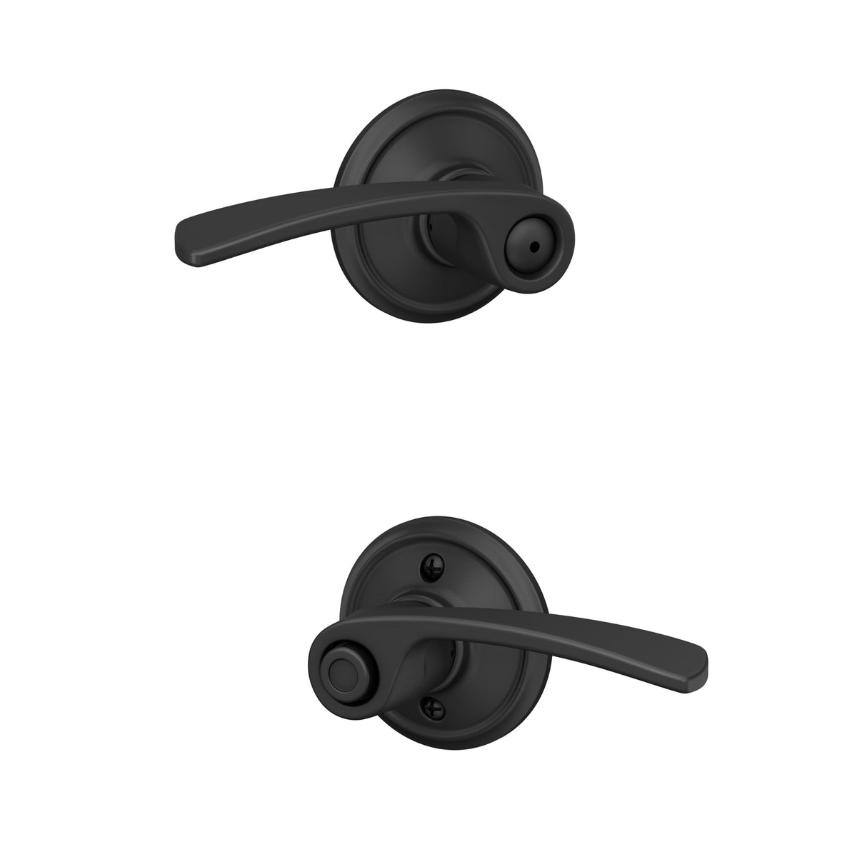 Schlage FA40MER622 Merano Privacy Lever, Matte Black