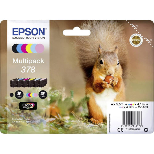Epson 378 Squirrel Multipack 6-Colour Ink Cartridges