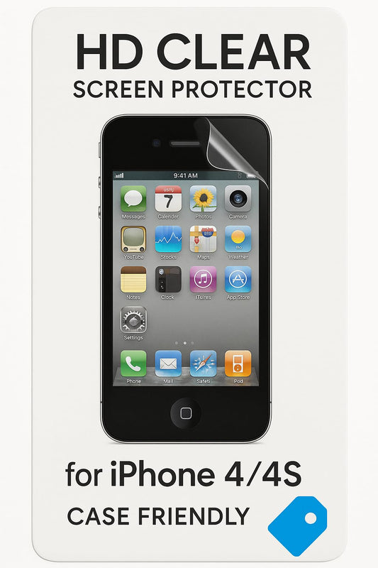 InvisibleShield High Definition for Apple iPhone 4 / 4S - Retail Packaging - HD Case Friendly Screen (HDAPLIPHONE4GCF)