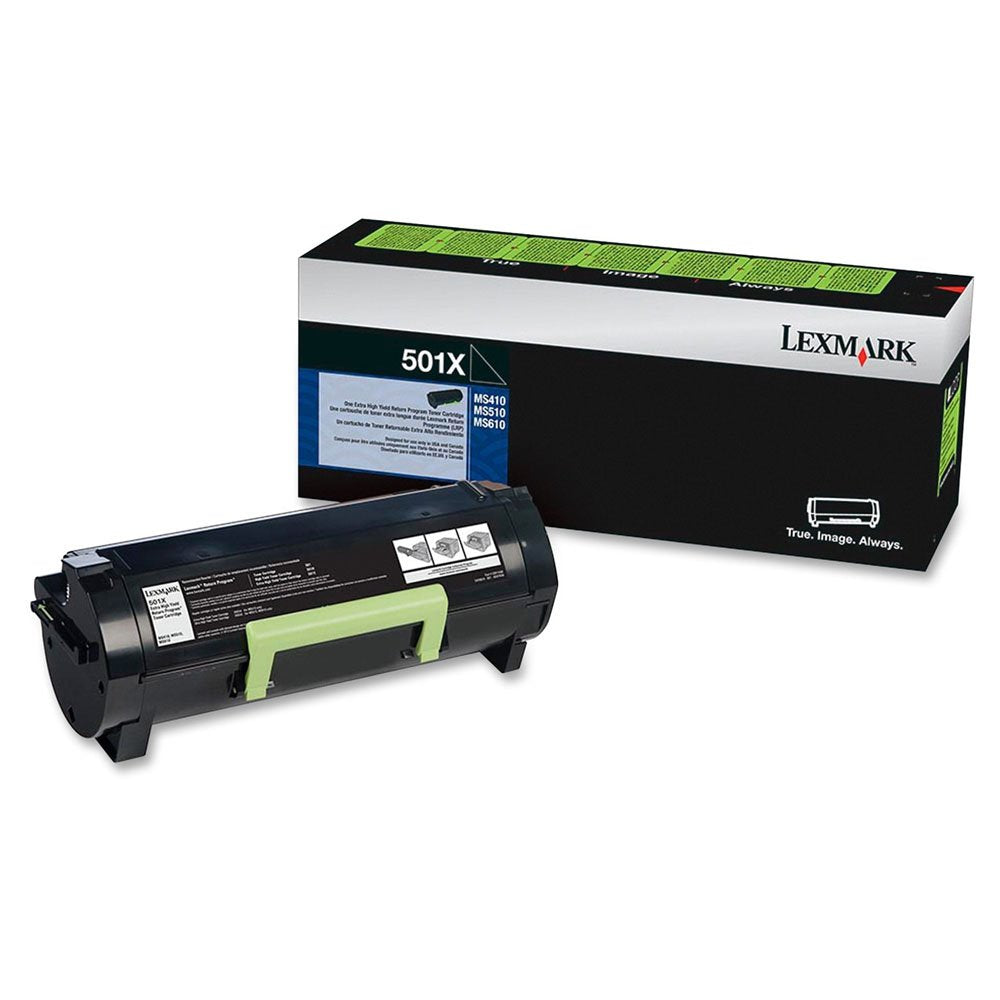 Lexmark Genuine OEM 50F1X00 (Lexmark 501X) Return Program Extra High Yield Black Toner Cartridge (10