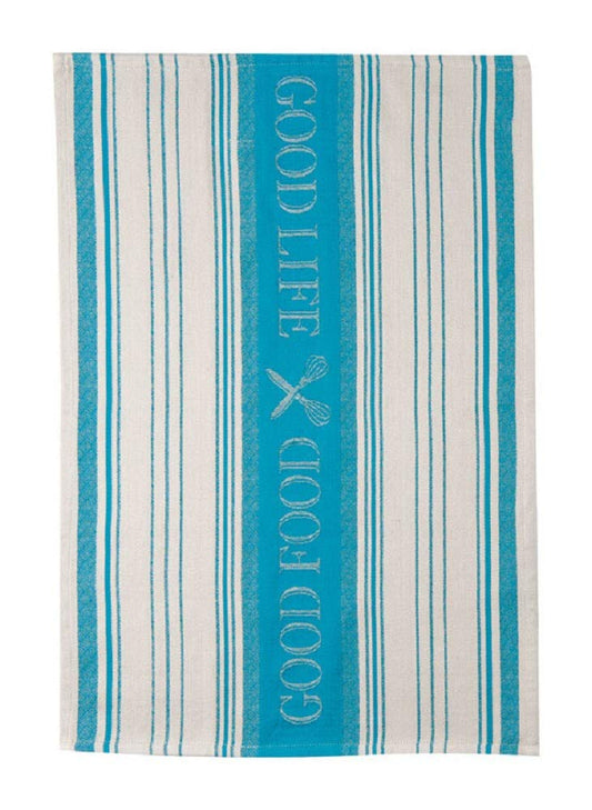 Kay Dee Tea Towel Jacquard Teal 18x28