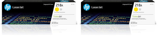 HP 218A Yellow Toner Cartridge W2182A Pack of 2