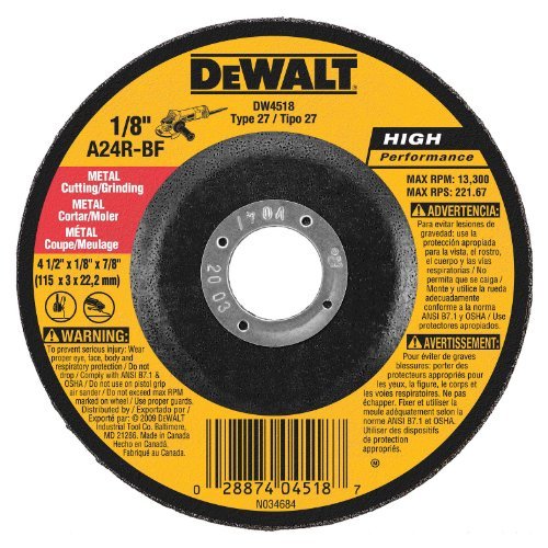 DeWalt Metal Depressed Center Wheel