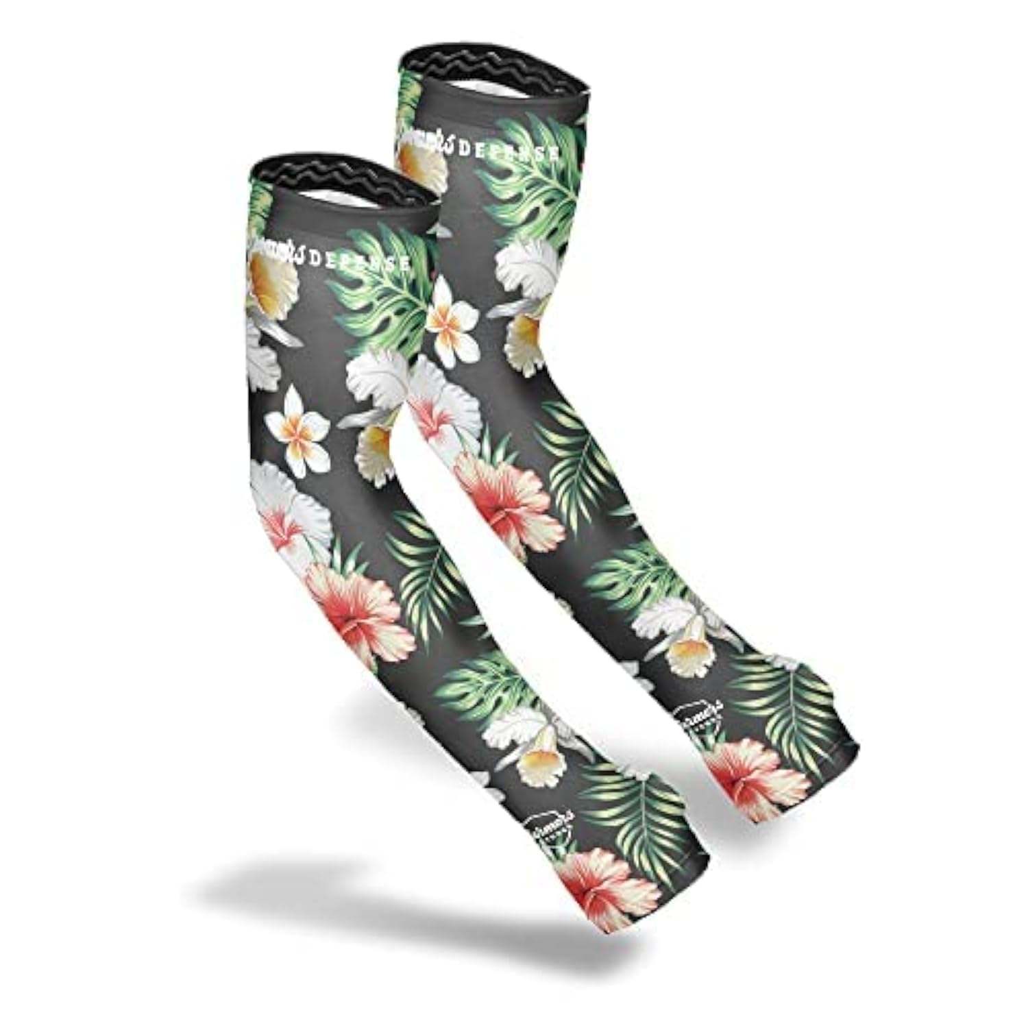 FARMER'S DEFENSE Sleeves | UV Cooling Sleeves for Sun Protection | Premium Anti-Scratch Arm Guard Sleeve for Skin - for Gardening Harvesting Sports Outdoors | Unisex |Tropical Flowers - S/M