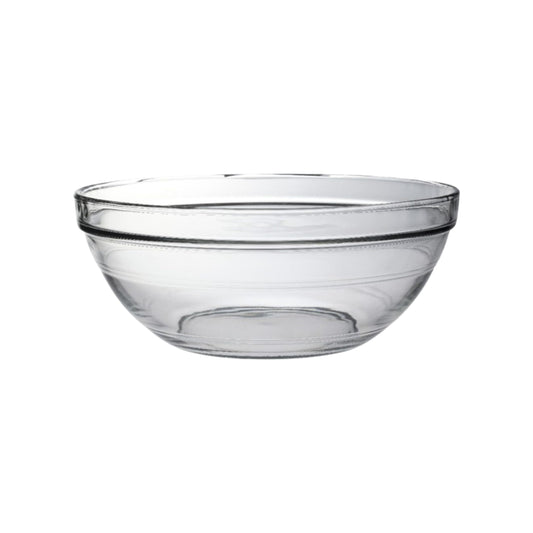 Duralex Lys 12.2" Stackable Glass Bowl Set, 3 Pack