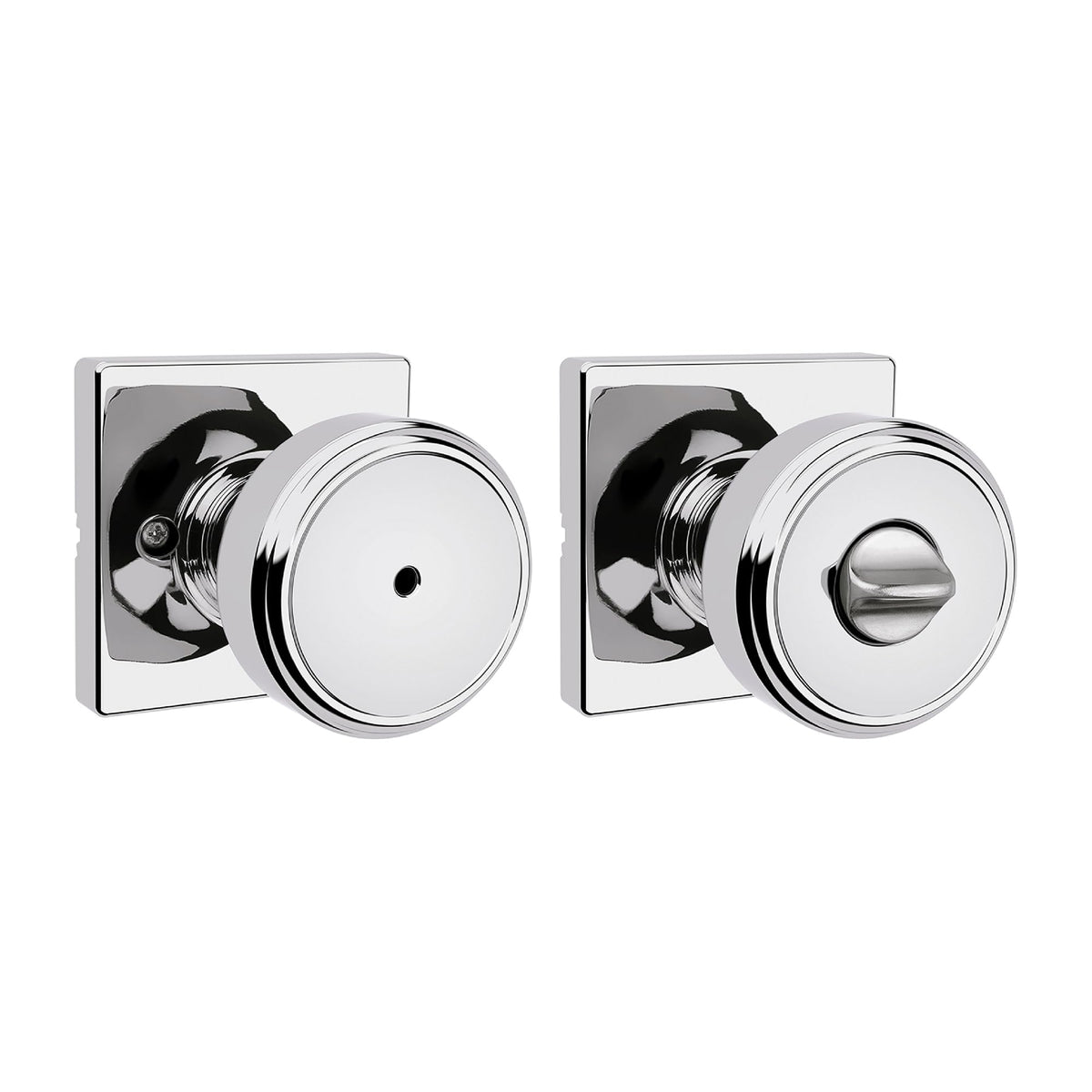 Kwikset Maven Privacy Door Knob, Polished Chrome