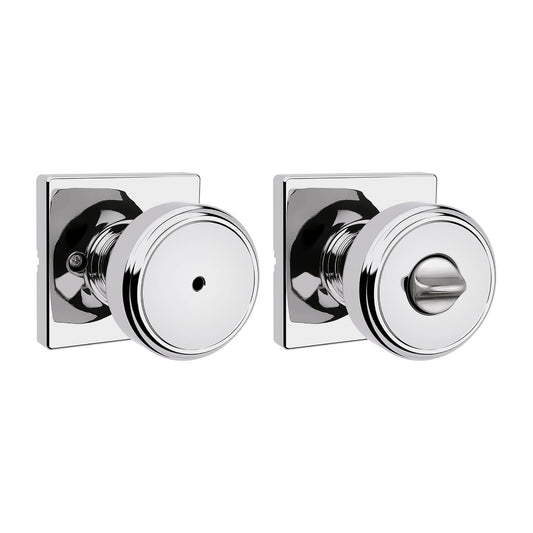 Kwikset Maven Privacy Door Knob, Polished Chrome