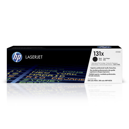 HP 131X Black High-yield Toner Cartridge for HP Printers | Works with LaserJet Pro 200 color M251 Series, LaserJet Pro 200 color MFP M276 Series | CF210X